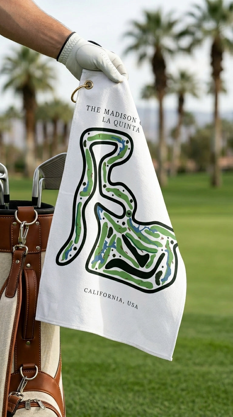 The Madison Club Golf Course Prints, California | Golf Course Print Towels | Golf Course Microfiber