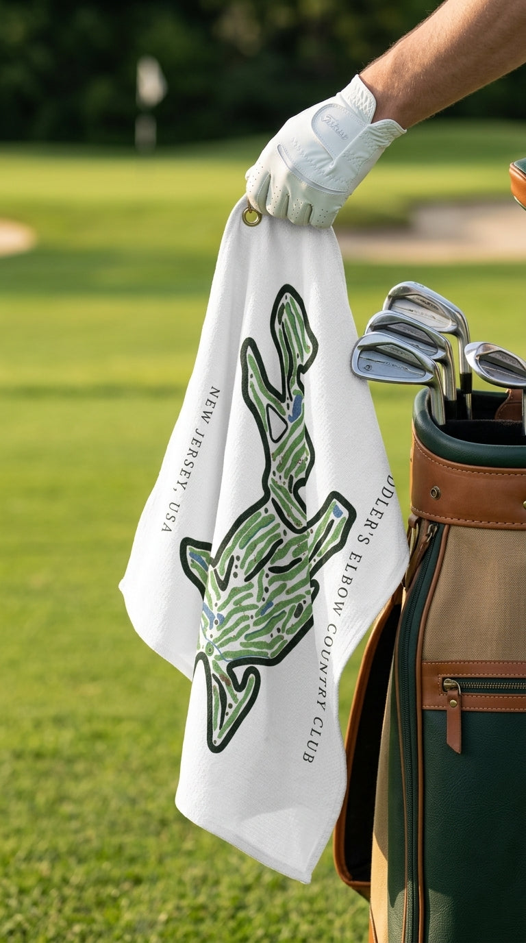 Fiddler’s Elbow Country Club Golf Course Prints, New Jersey | Golf Course Print Towels | Golf Course Microfiber