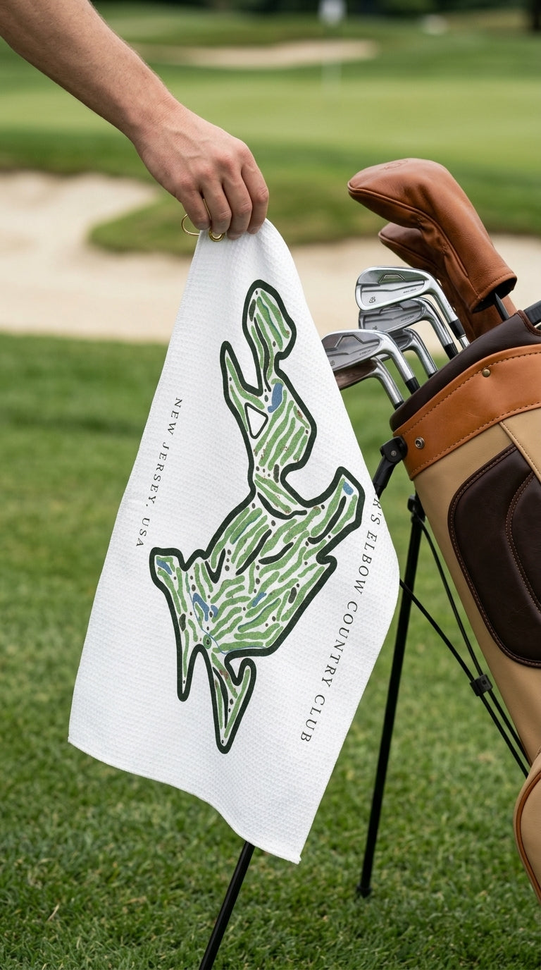 Fiddler’s Elbow Country Club Golf Course Prints, New Jersey | Golf Course Print Towels | Golf Course Microfiber