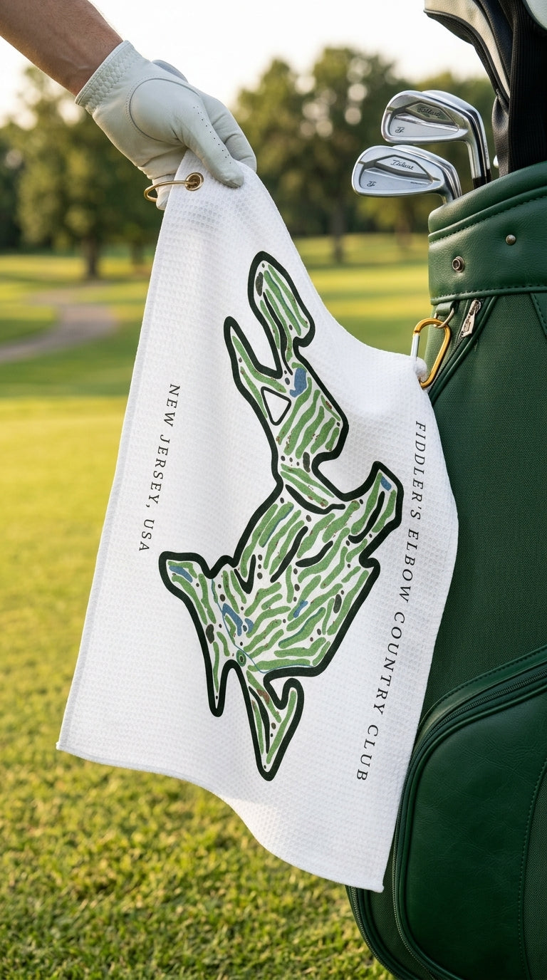 Fiddler’s Elbow Country Club Golf Course Prints, New Jersey | Golf Course Print Towels | Golf Course Microfiber
