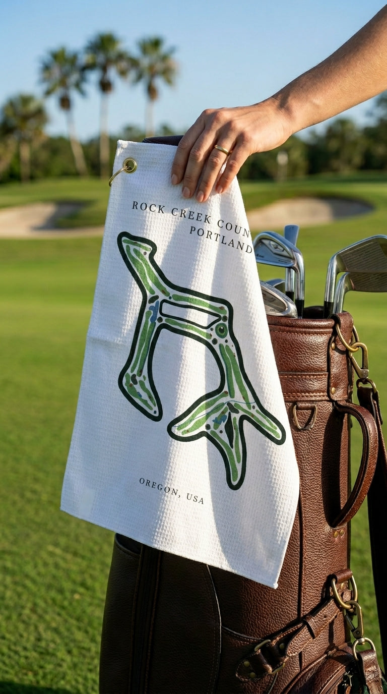 Rock Creek Country Club Golf Course Prints, Oregon | Golf Course Print Towels | Golf Course Microfiber