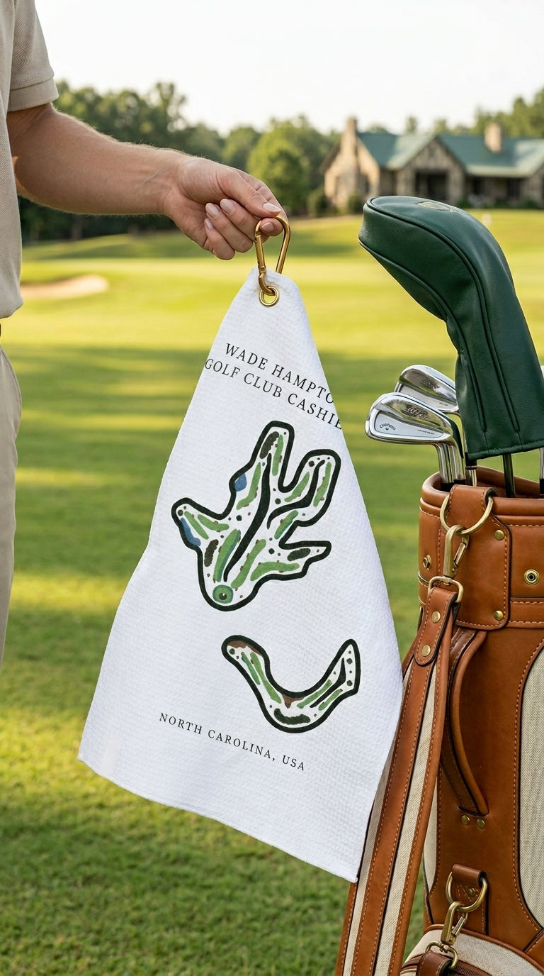 Wade Hampton Golf Club, Golf Course Print, North Carolina | Golf Course Print Towels | Golf Course Microfiber