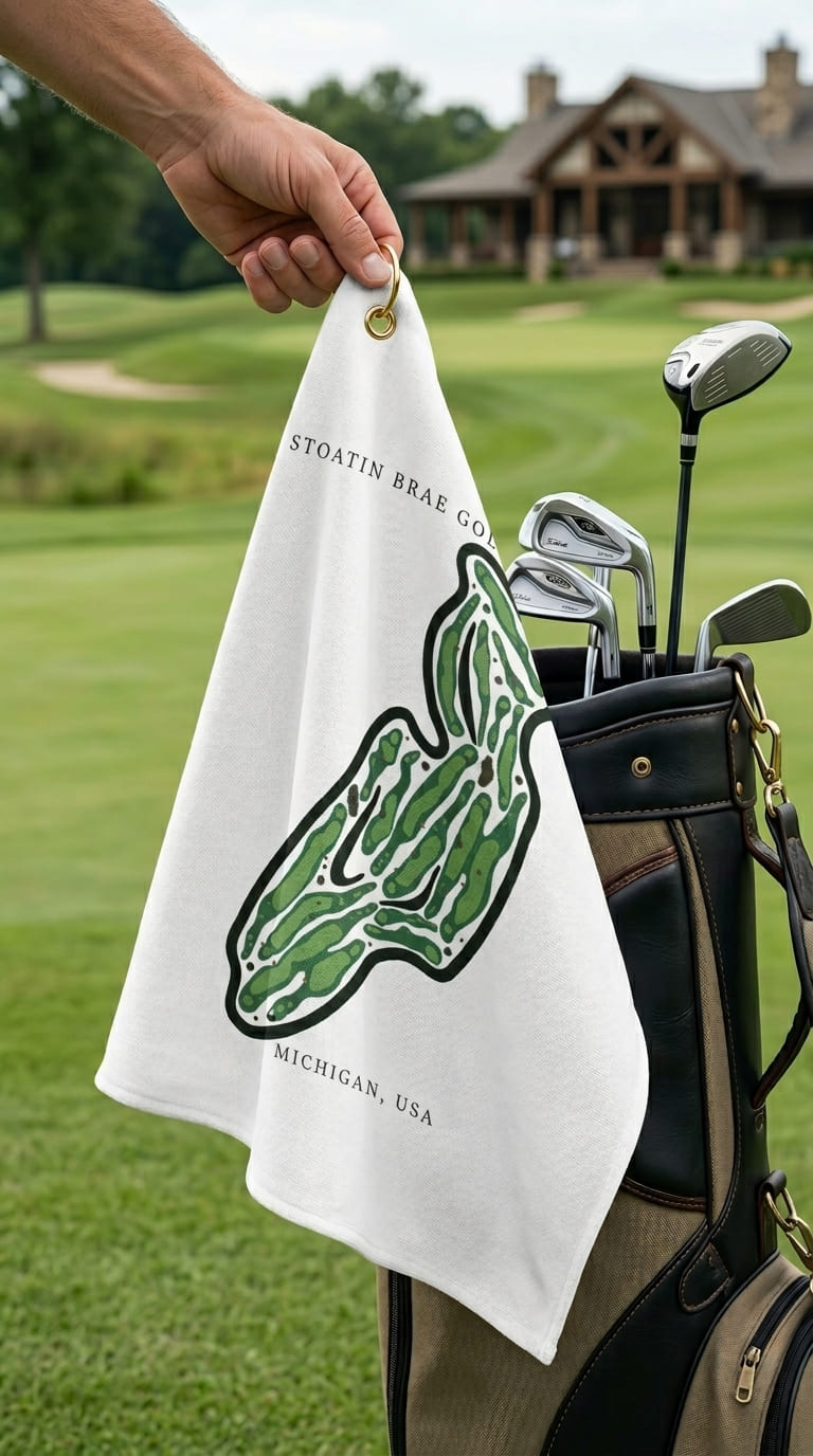 Stoatin brae golf course Michigan | Golf Course Print Towels | Golf Course Microfiber