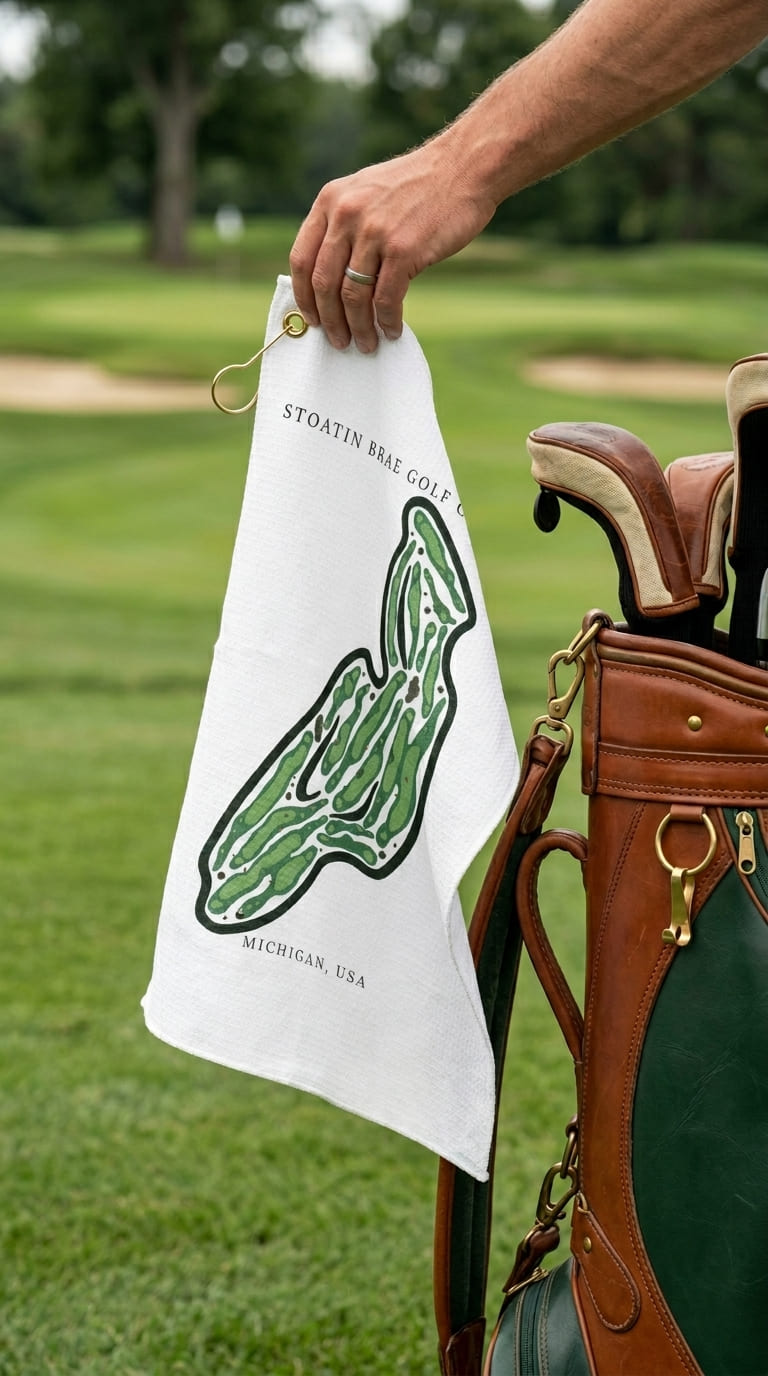 Stoatin brae golf course Michigan | Golf Course Print Towels | Golf Course Microfiber