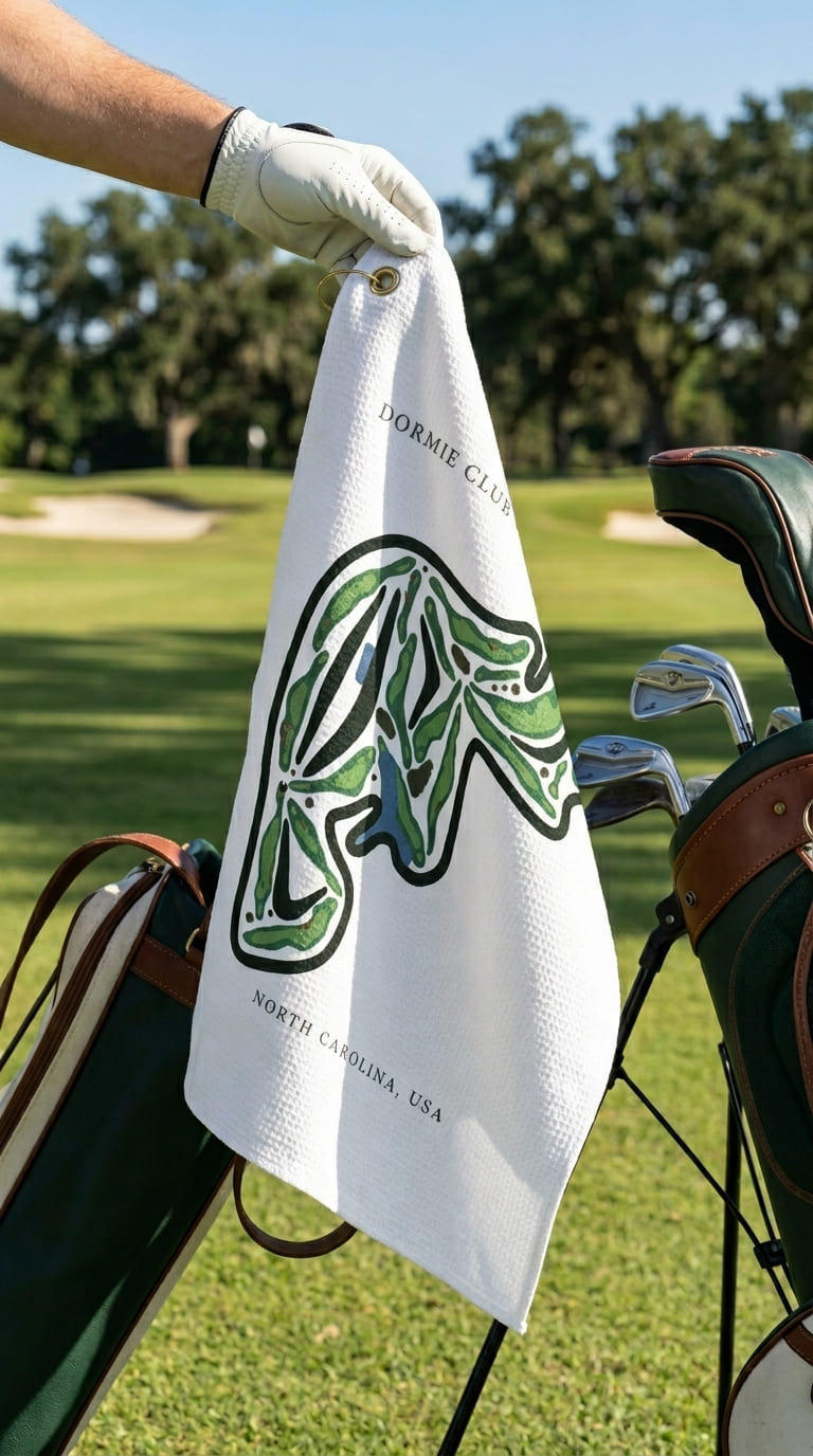 Dormie Club, North Carolina | Golf Course Print Towels | Golf Course Microfiber