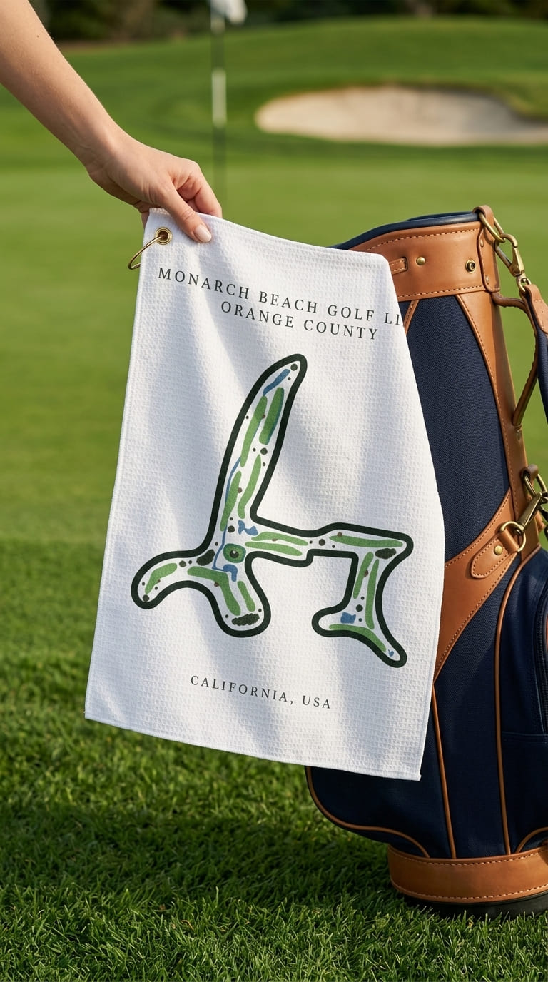 Monarch Beach Golf Links, Golf Course Print, California | Golf Course Print Towels | Golf Course Microfiber