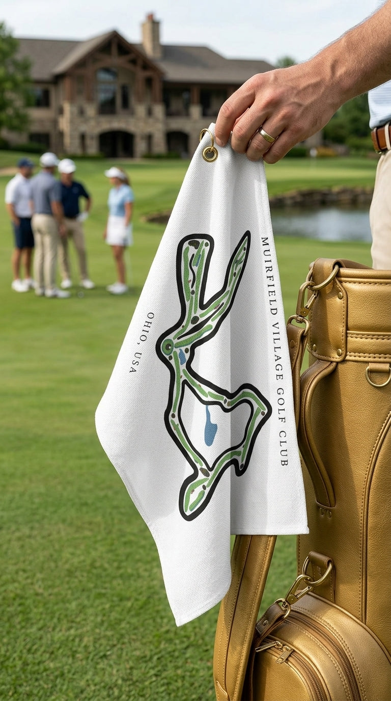 Muirfield Village Golf Club Golf Course Prints, Ohio | Golf Course Print Towels | Golf Course Microfiber