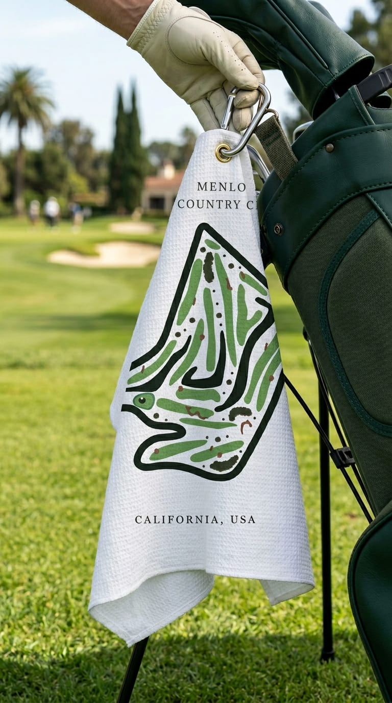 Menlo Country Club, Golf Course Print, California | Golf Course Print Towels | Golf Course Microfiber