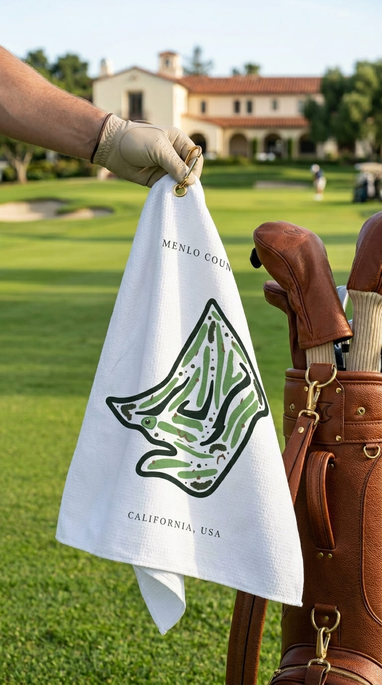 Menlo Country Club, Golf Course Print, California | Golf Course Print Towels | Golf Course Microfiber