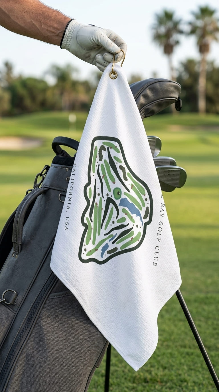 Granite Bay Golf Club, Golf Course Print, California | Golf Course Print Towels | Golf Course Microfiber