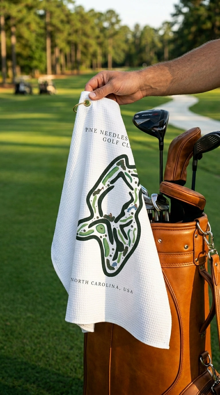 Pine Needles Lodge & Golf Club, Golf Course Print, North Carolina | Golf Course Print Towels | Golf Course Microfiber