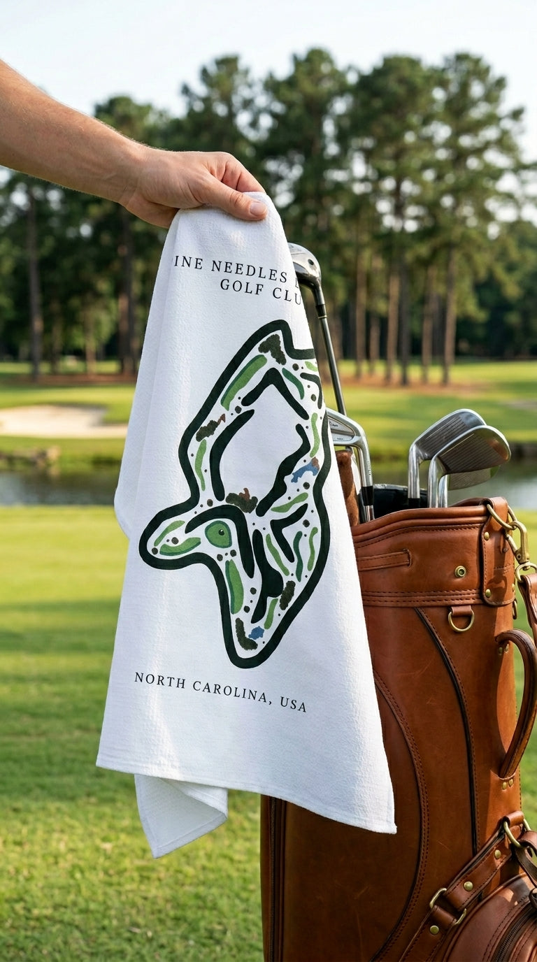 Pine Needles Lodge & Golf Club, Golf Course Print, North Carolina | Golf Course Print Towels | Golf Course Microfiber