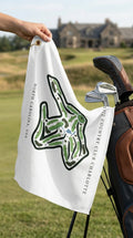 Charlotte Country Club Golf Course Print, North Carolina | Golf Course Print Towels | Golf Course Microfiber