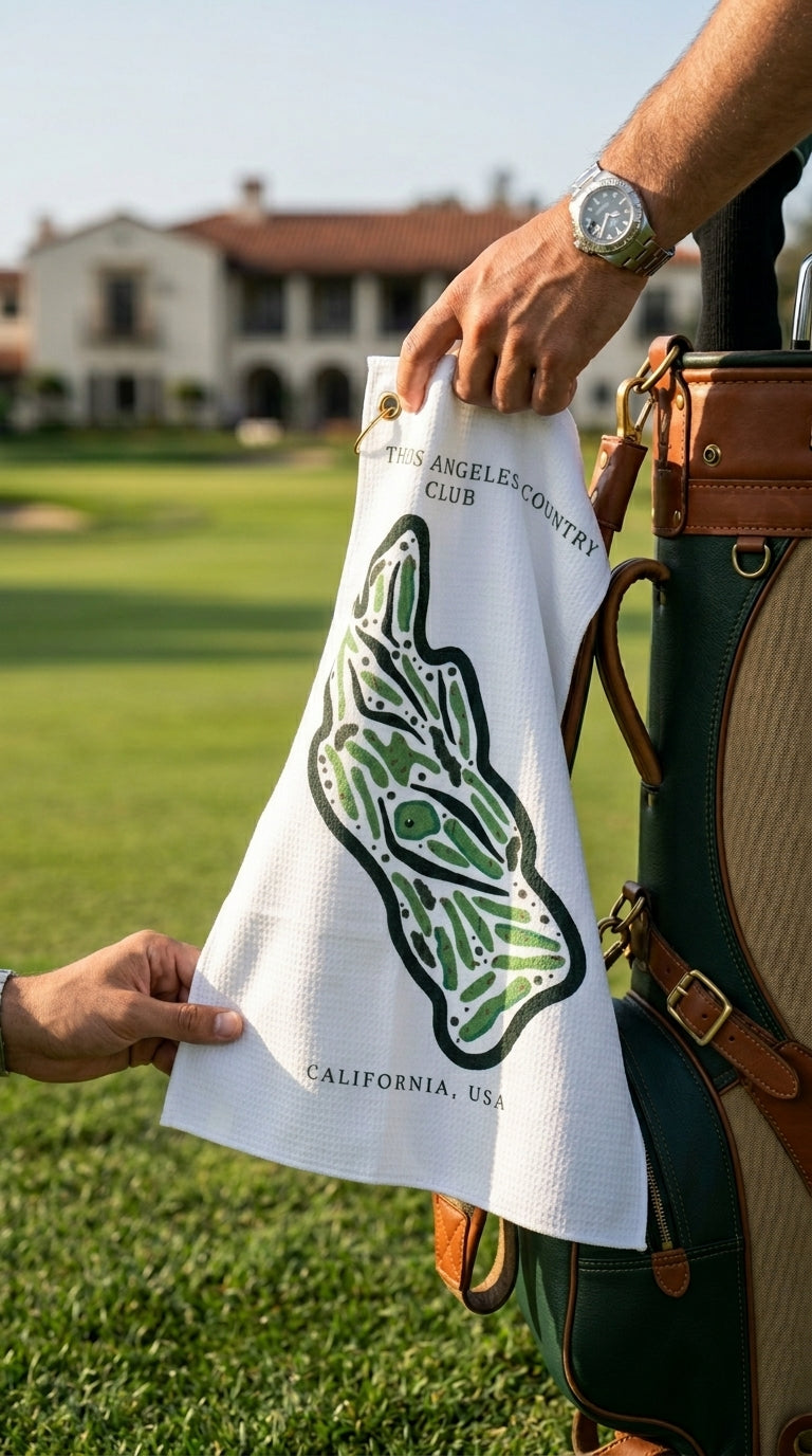The Los Angeles Country Club, Golf Course Print, California | Golf Course Print Towels | Golf Course Microfiber