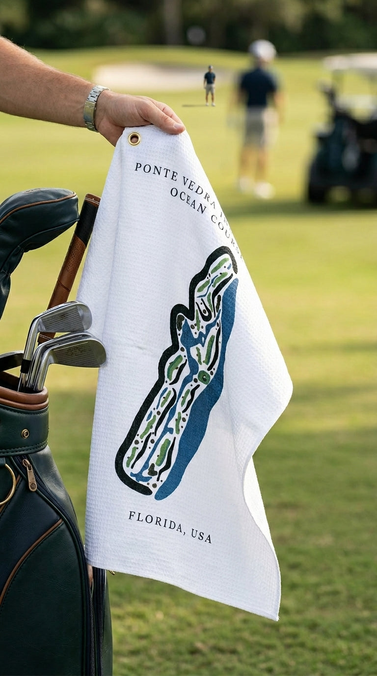 Ponte Vedra Inn & Club Ocean, Golf Course Print, Florida | Golf Course Print Towels | Golf Course Microfiber