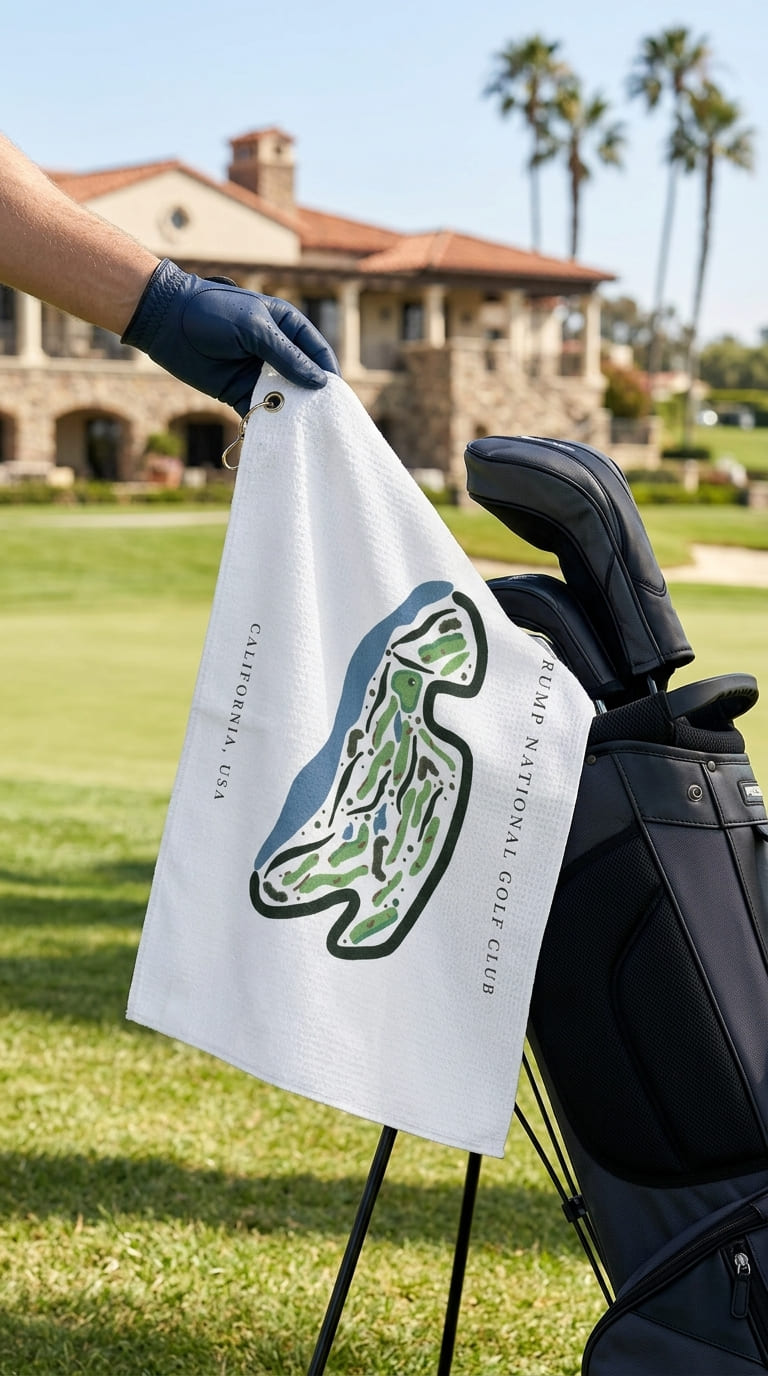 Trump National Golf Club, Golf Course Print, California | Golf Course Print Towels | Golf Course Microfiber