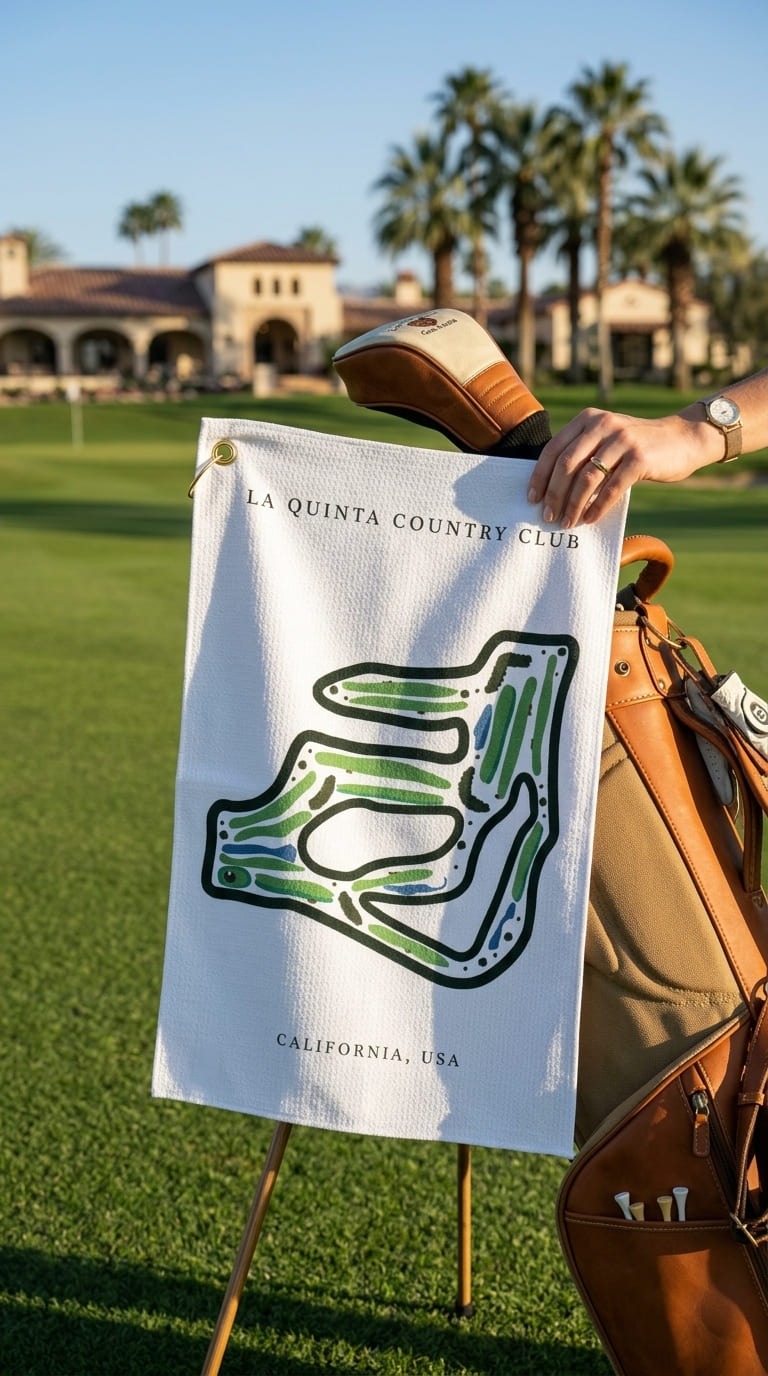 La Quinta Country Club, Golf Course Print, California | Golf Course Print Towels | Golf Course Microfiber