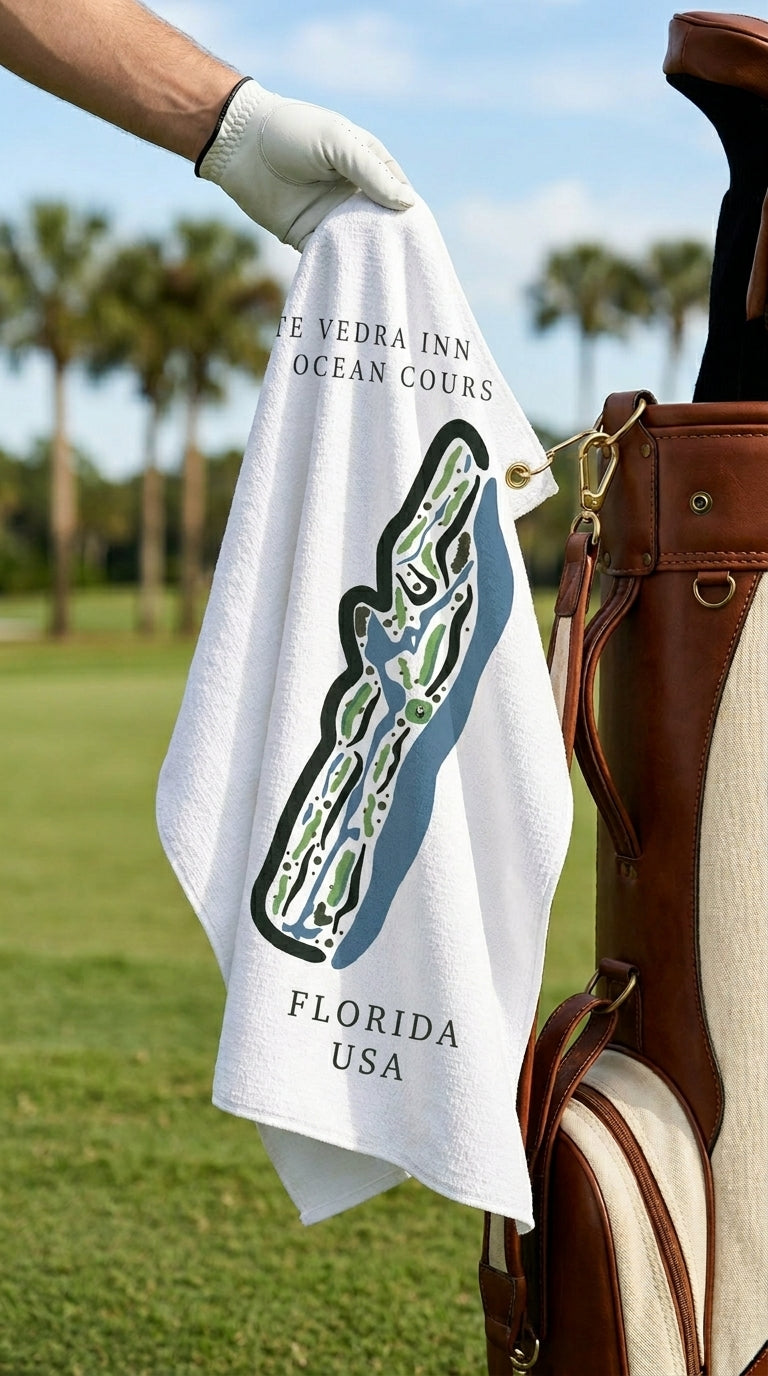 Ponte Vedra Inn & Club Ocean, Golf Course Print, Florida | Golf Course Print Towels | Golf Course Microfiber