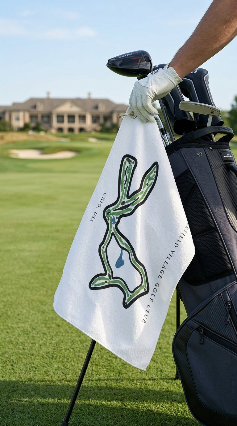 Muirfield Village Golf Club Golf Course Prints, Ohio | Golf Course Print Towels | Golf Course Microfiber