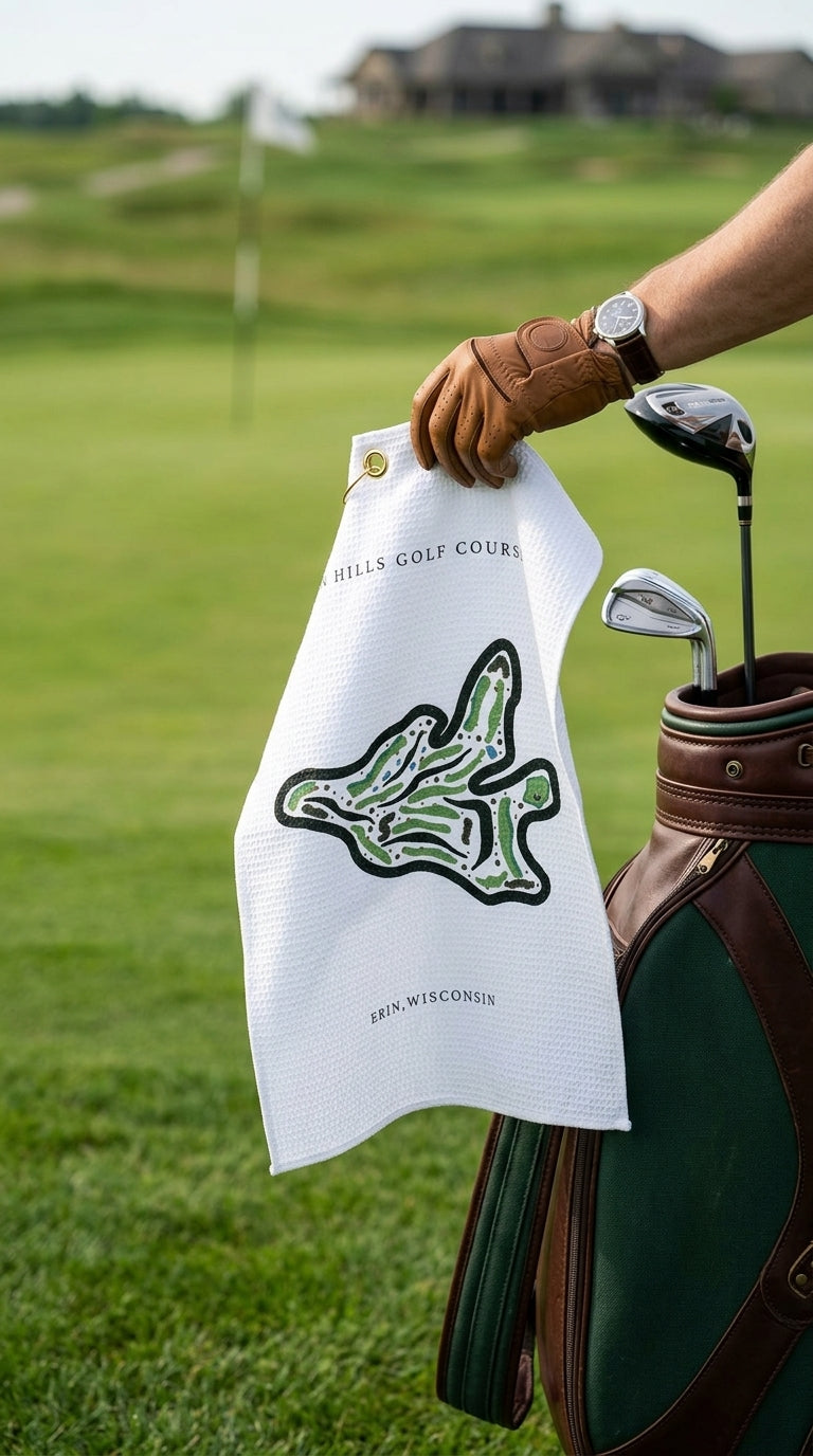 Erin Hills Golf Course Print, Wisconsin | Golf Course Print Towels | Golf Course Microfiber