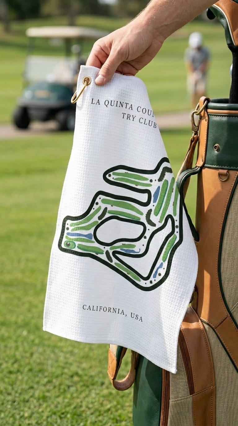 La Quinta Country Club, Golf Course Print, California | Golf Course Print Towels | Golf Course Microfiber