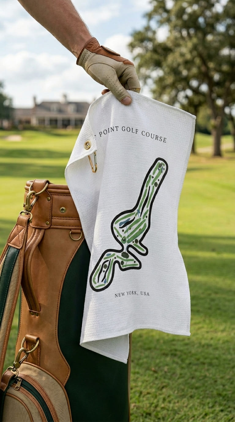 West Point Golf Course Print, New York | Golf Course Print Towels | Golf Course Microfiber
