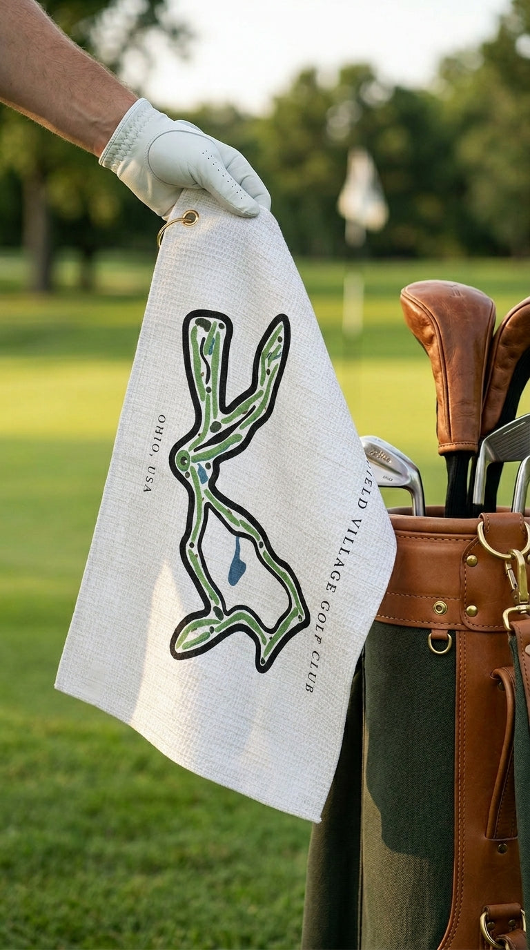 Muirfield Village Golf Club Golf Course Prints, Ohio | Golf Course Print Towels | Golf Course Microfiber