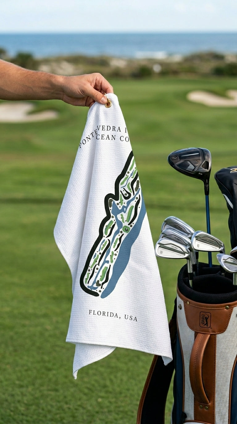Ponte Vedra Inn & Club Ocean, Golf Course Print, Florida | Golf Course Print Towels | Golf Course Microfiber