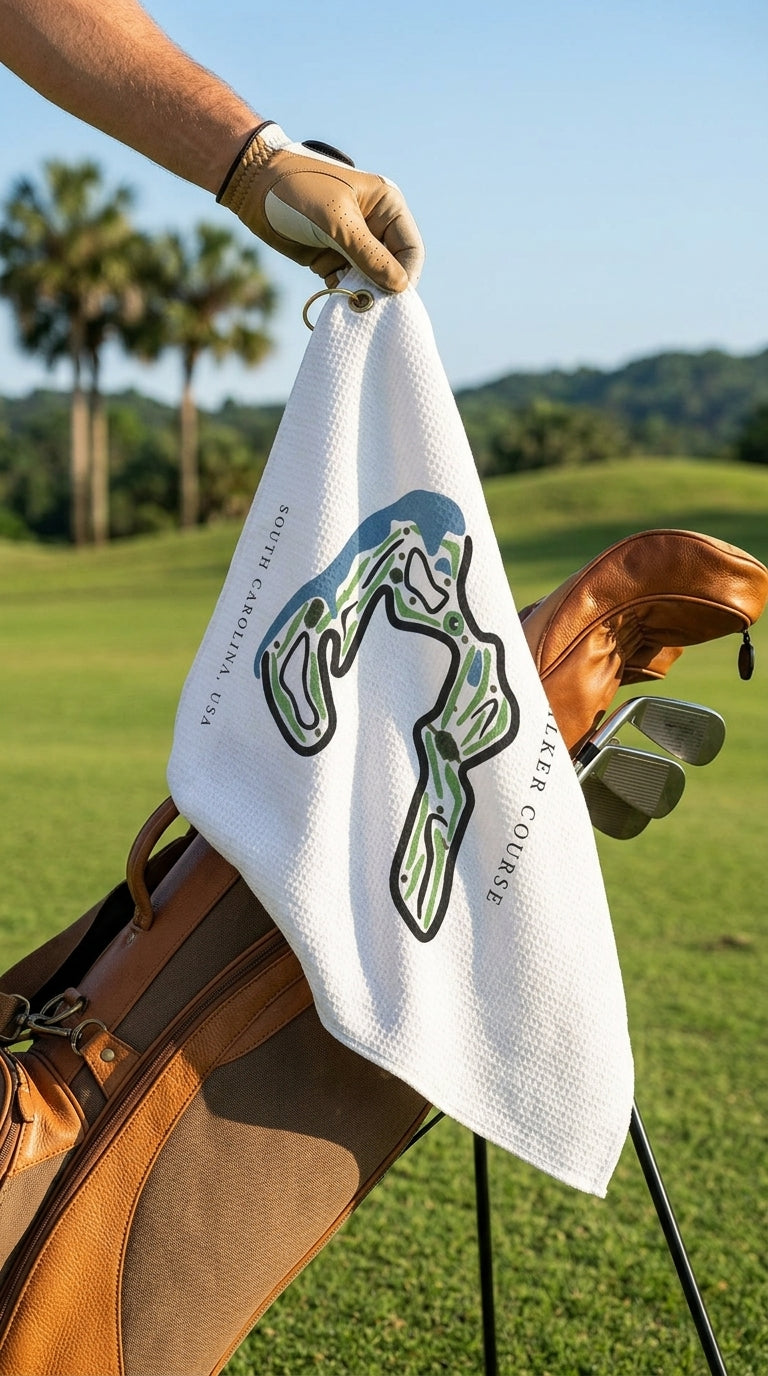 The Walker Course Golf Course Prints, South Carolina | Golf Course Print Towels | Golf Course Microfiber