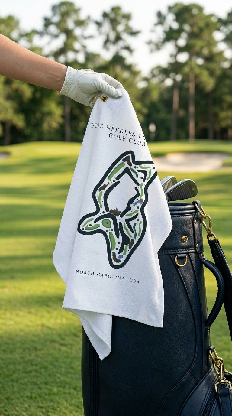 Pine Needles Lodge & Golf Club, Golf Course Print, North Carolina | Golf Course Print Towels | Golf Course Microfiber