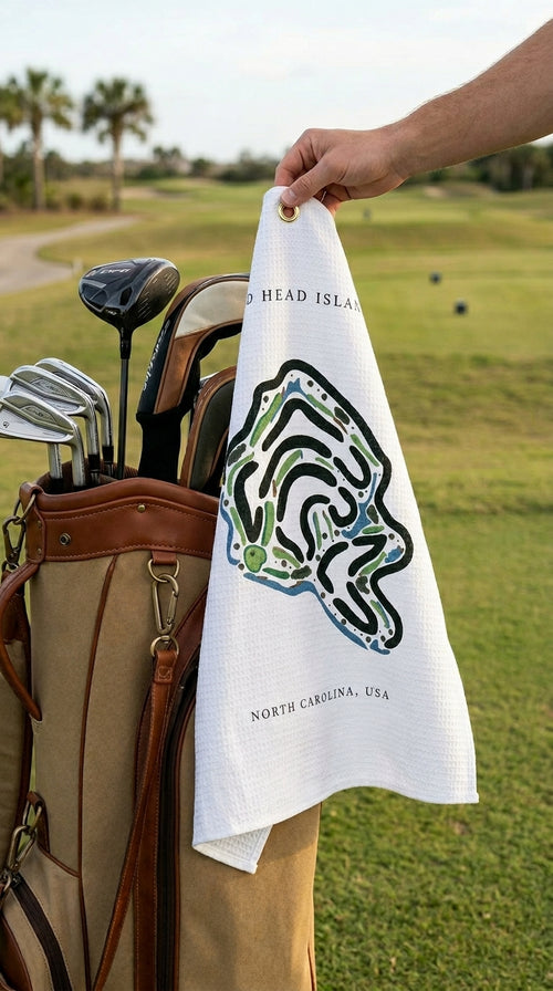 Bald Head Island Club, Golf Course Print, North Carolina | Golf Course Print Towels | Golf Course Microfiber