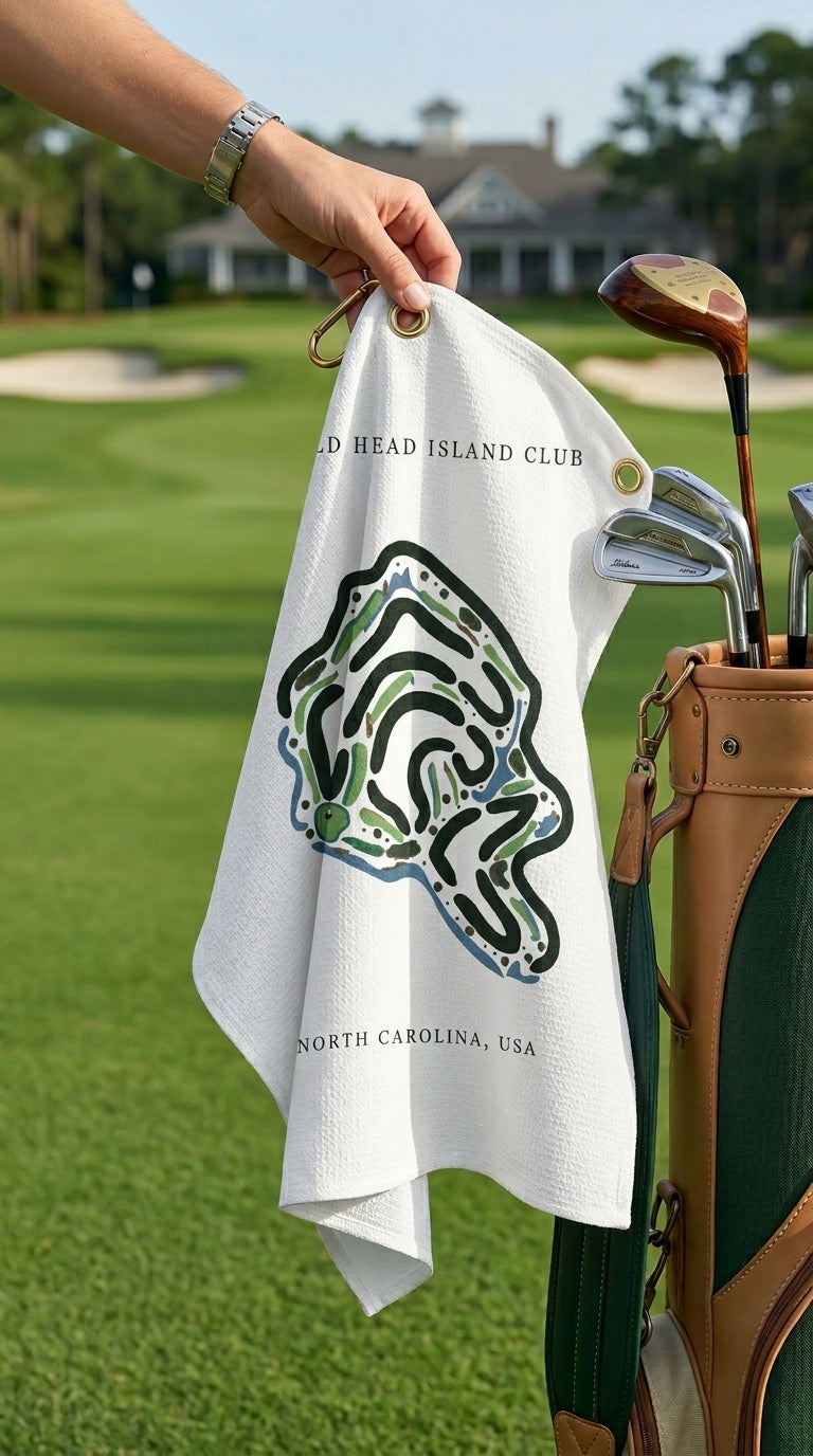 Bald Head Island Club, Golf Course Print, North Carolina | Golf Course Print Towels | Golf Course Microfiber