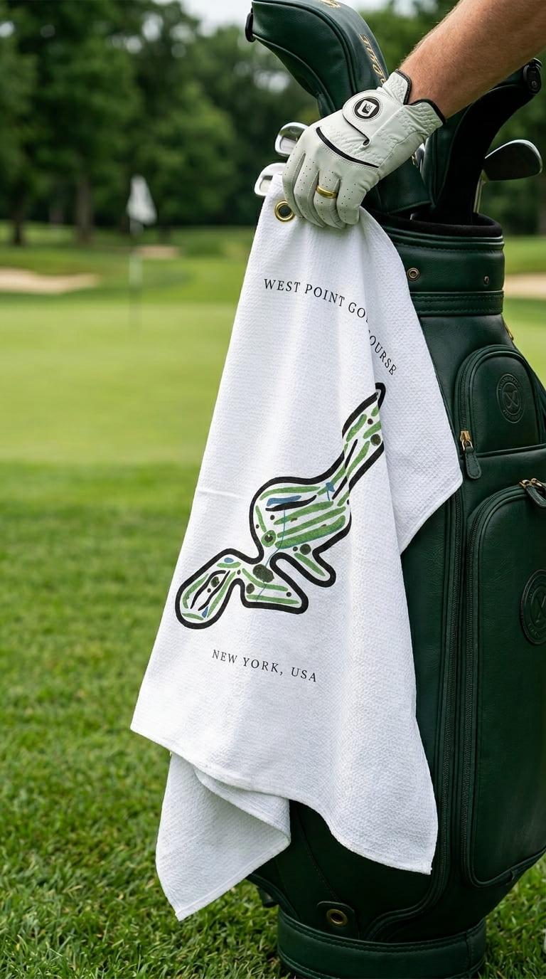 West Point Golf Course Print, New York | Golf Course Print Towels | Golf Course Microfiber