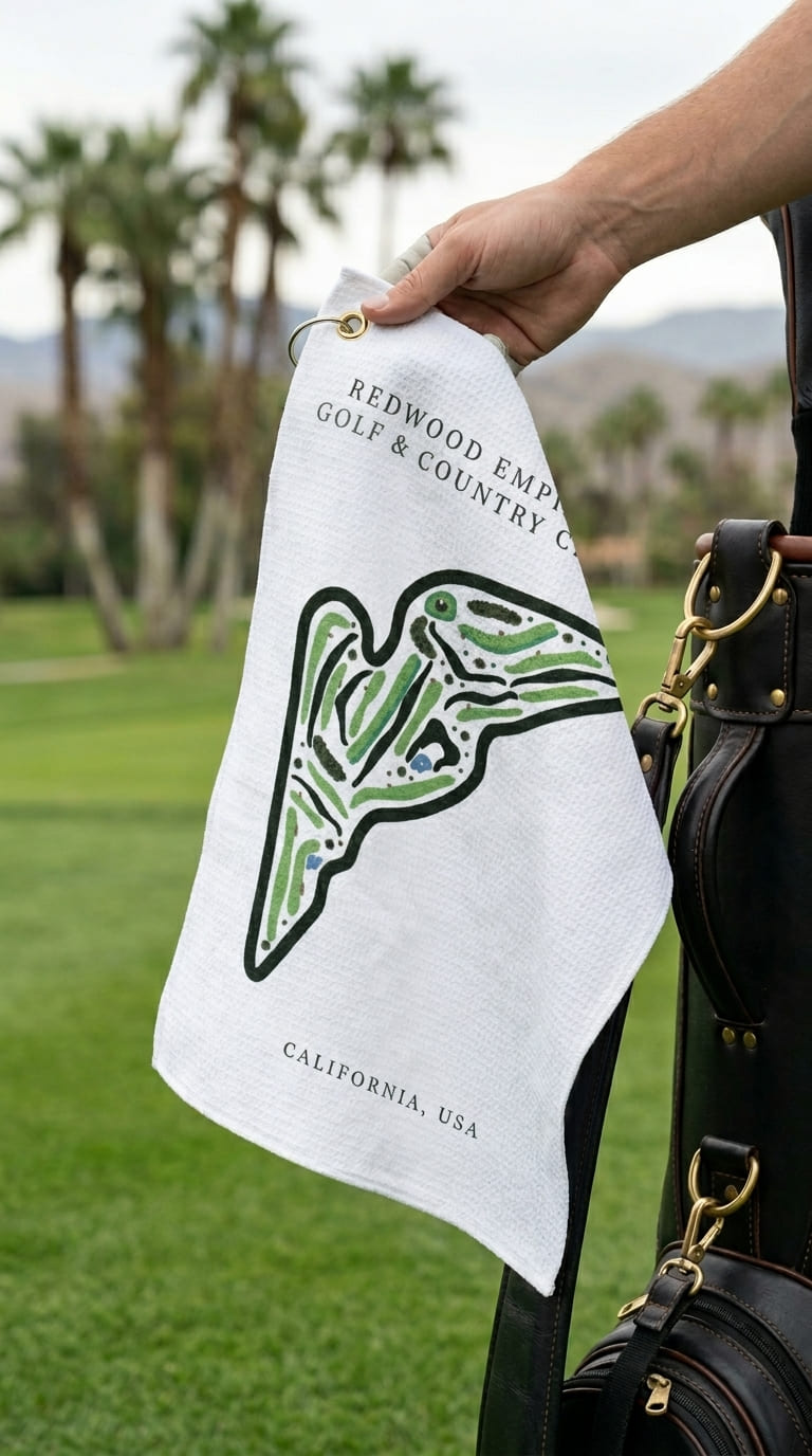 Redwood Empire Golf & Country Club, Golf Course Print, California | Golf Course Print Towels | Golf Course Microfiber