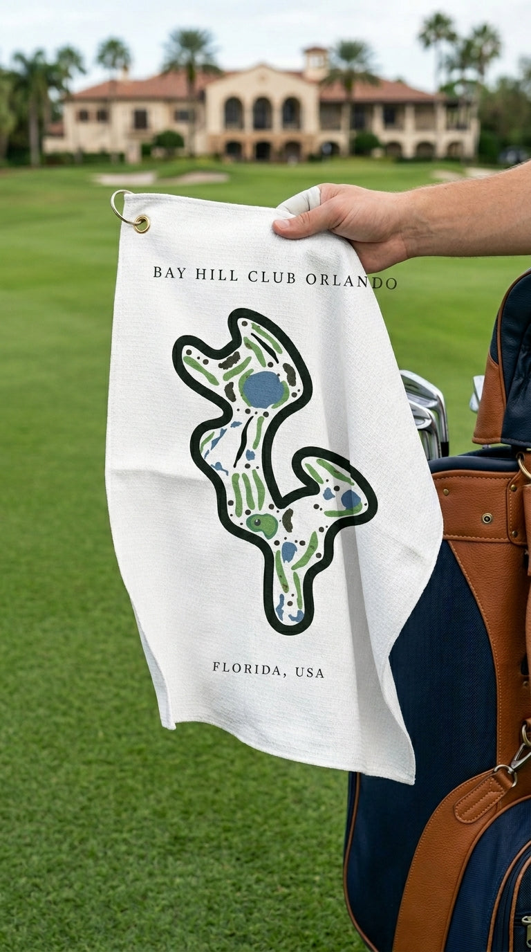 Bay Hill Club Golf Course Print, Florida | Golf Course Print Towels | Golf Course Microfiber