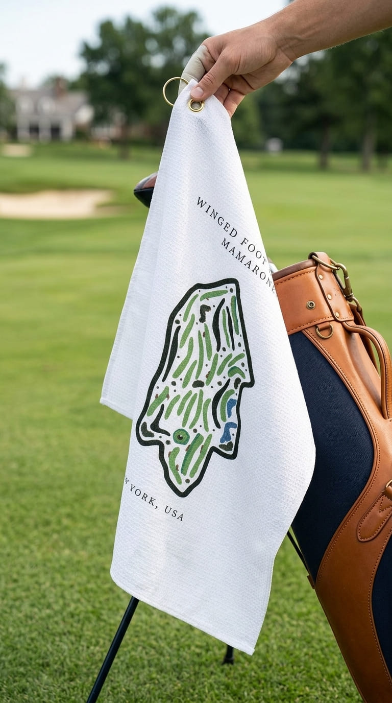 Winged Foot Golf Club, Golf Course Print, New York | Golf Course Print Towels | Golf Course Microfiber