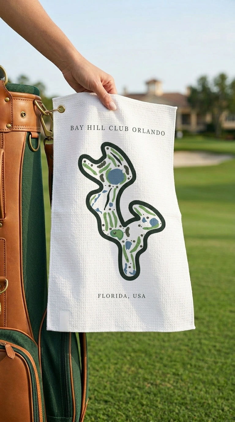 Bay Hill Club Golf Course Print, Florida | Golf Course Print Towels | Golf Course Microfiber