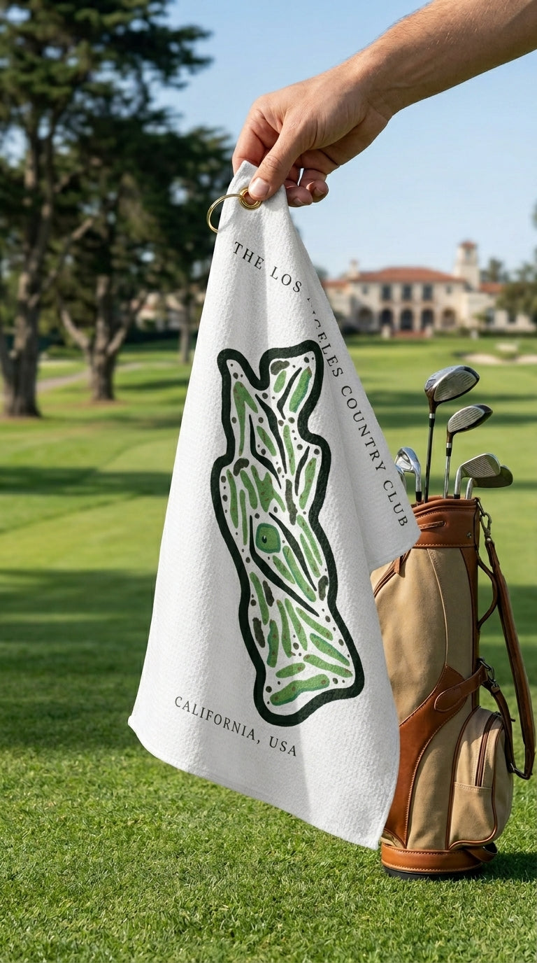 The Los Angeles Country Club, Golf Course Print, California | Golf Course Print Towels | Golf Course Microfiber