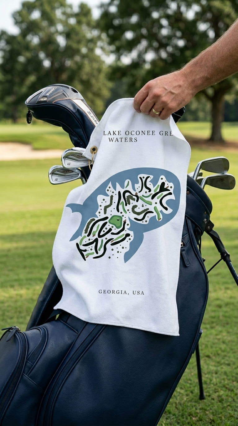 Reynolds Lake Oconee Great Waters, Golf Course Print, Georgia | Golf Course Print Towels | Golf Course Microfiber