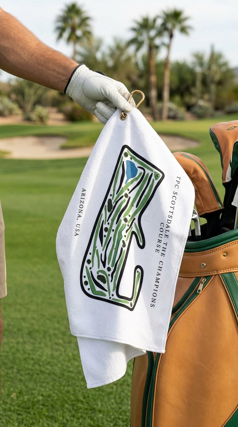 TPC Scottsdale The Champions Course, Arizona | Golf Course Print Towels | Golf Course Microfiber
