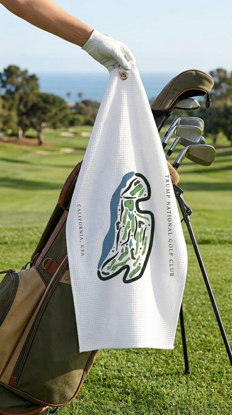 Trump National Golf Club, Golf Course Print, California | Golf Course Print Towels | Golf Course Microfiber