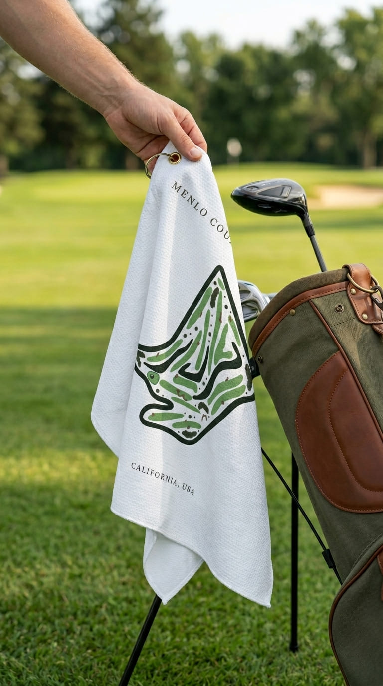 Menlo Country Club, Golf Course Print, California | Golf Course Print Towels | Golf Course Microfiber