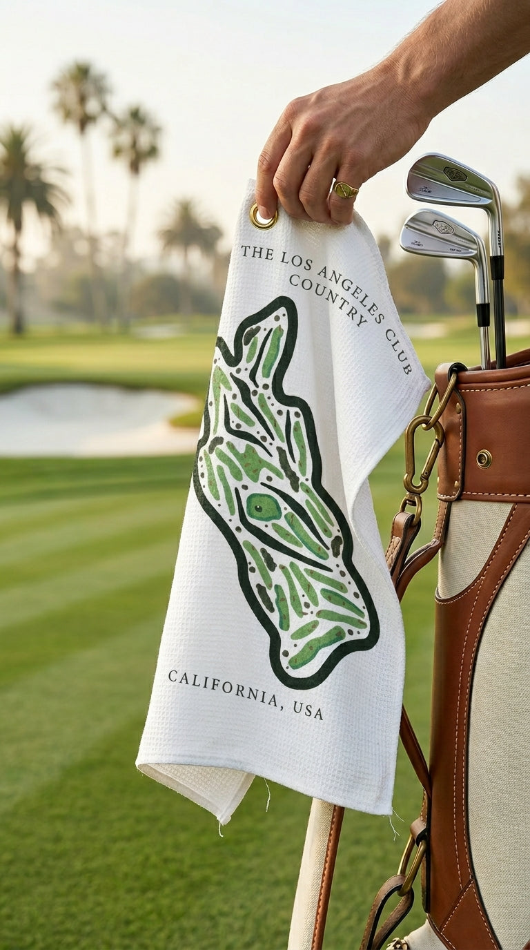 The Los Angeles Country Club, Golf Course Print, California | Golf Course Print Towels | Golf Course Microfiber
