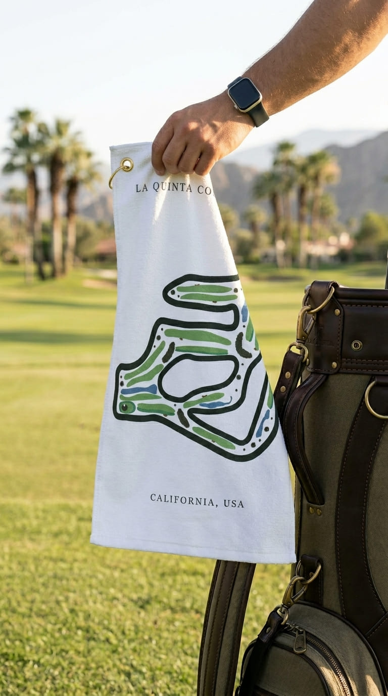 La Quinta Country Club, Golf Course Print, California | Golf Course Print Towels | Golf Course Microfiber