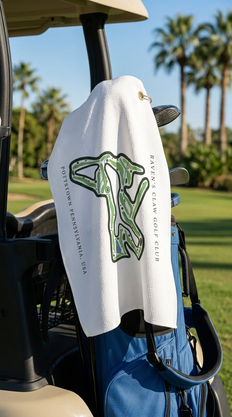 Raven’s Claw Golf Club Golf Course Prints, Pennsylvania | Golf Course Print Towels | Golf Course Microfiber
