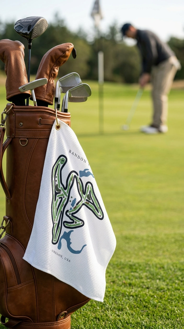 Bandon Trails Golf Course Prints, Oregon | Golf Course Print Towels | Golf Course Microfiber