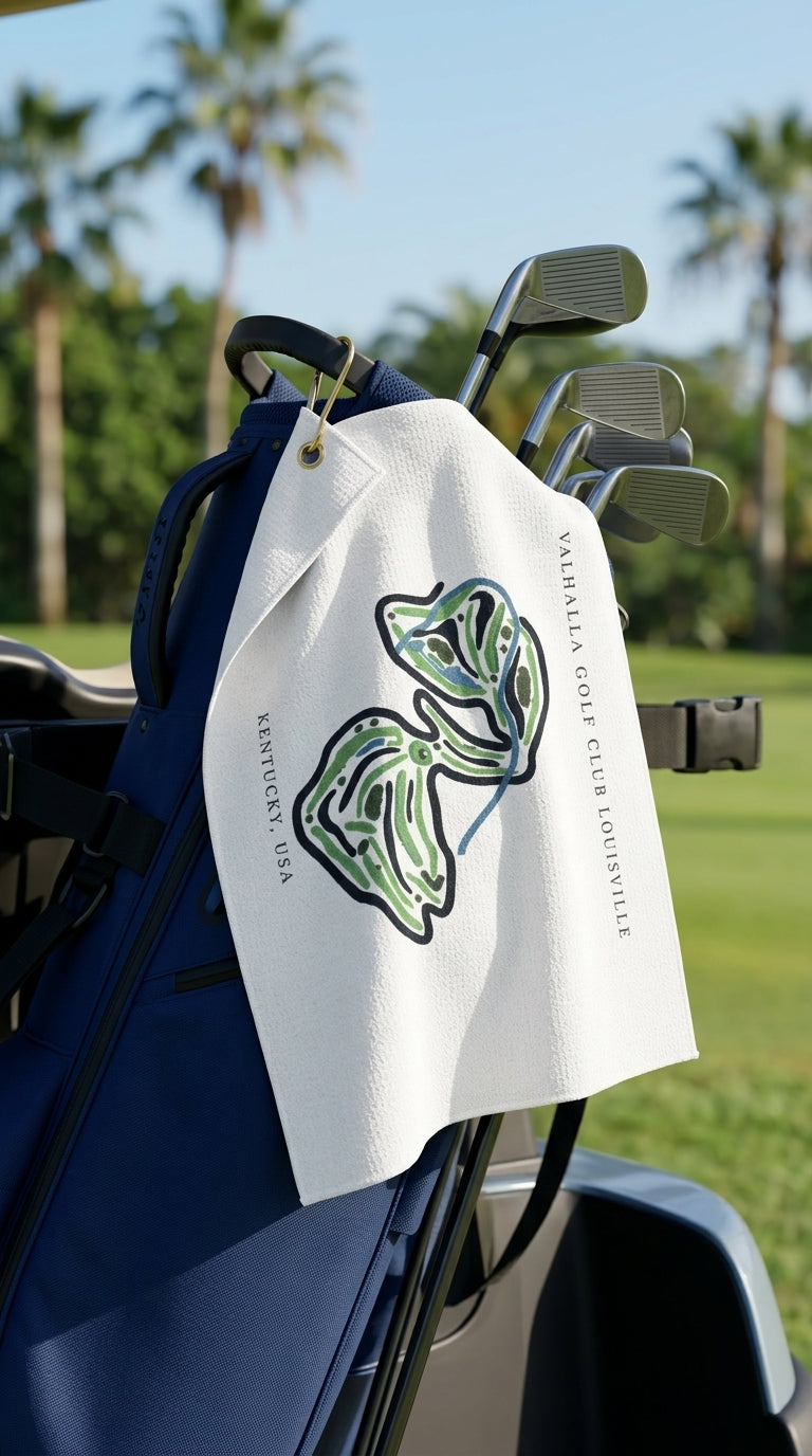 Valhalla Golf Club Golf Course Prints, Kentucky | Golf Course Print Towels | Golf Course Microfiber