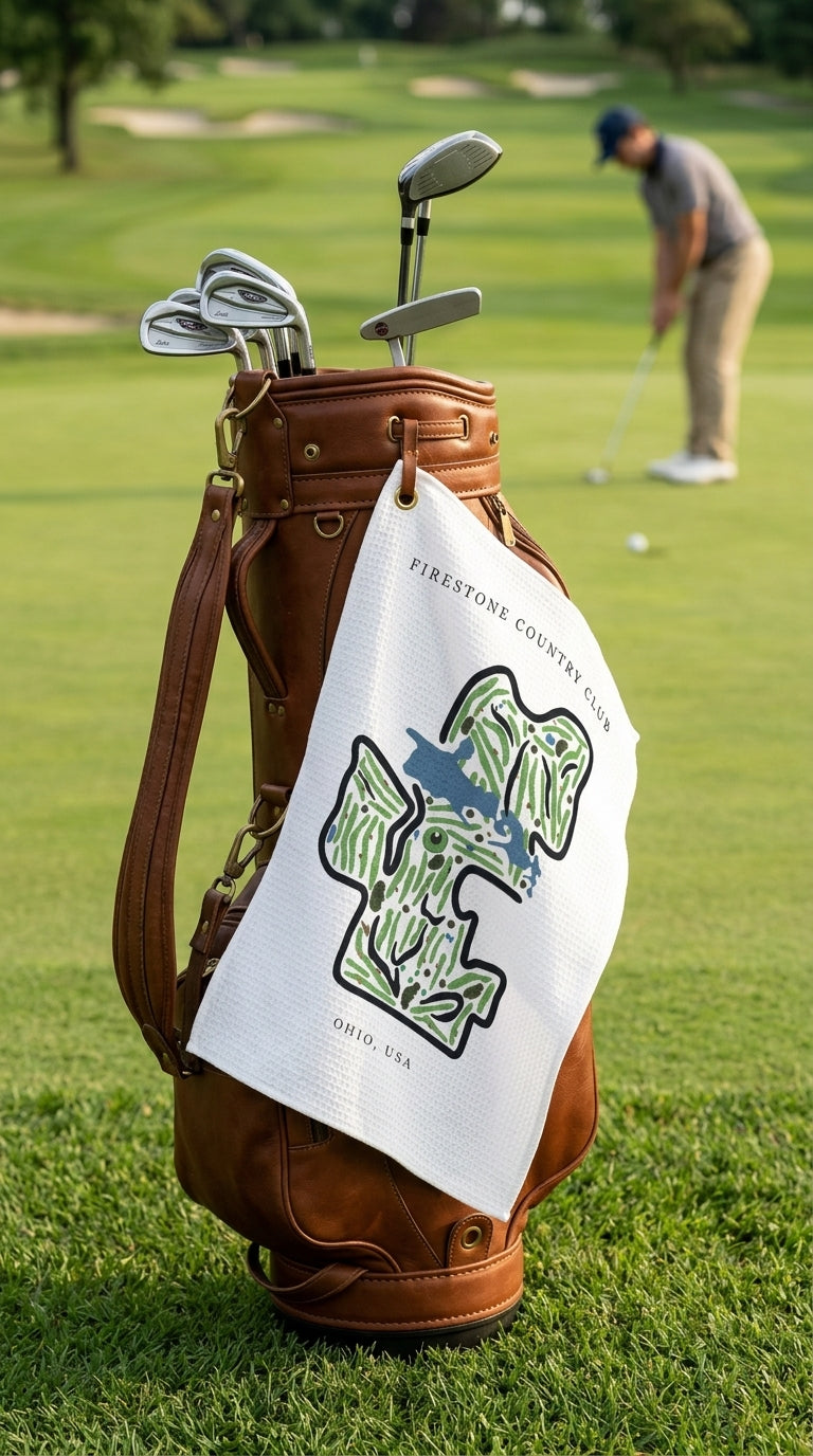 Firestone Country Club Golf Course Prints, Ohio | Golf Course Print Towels | Golf Course Microfiber