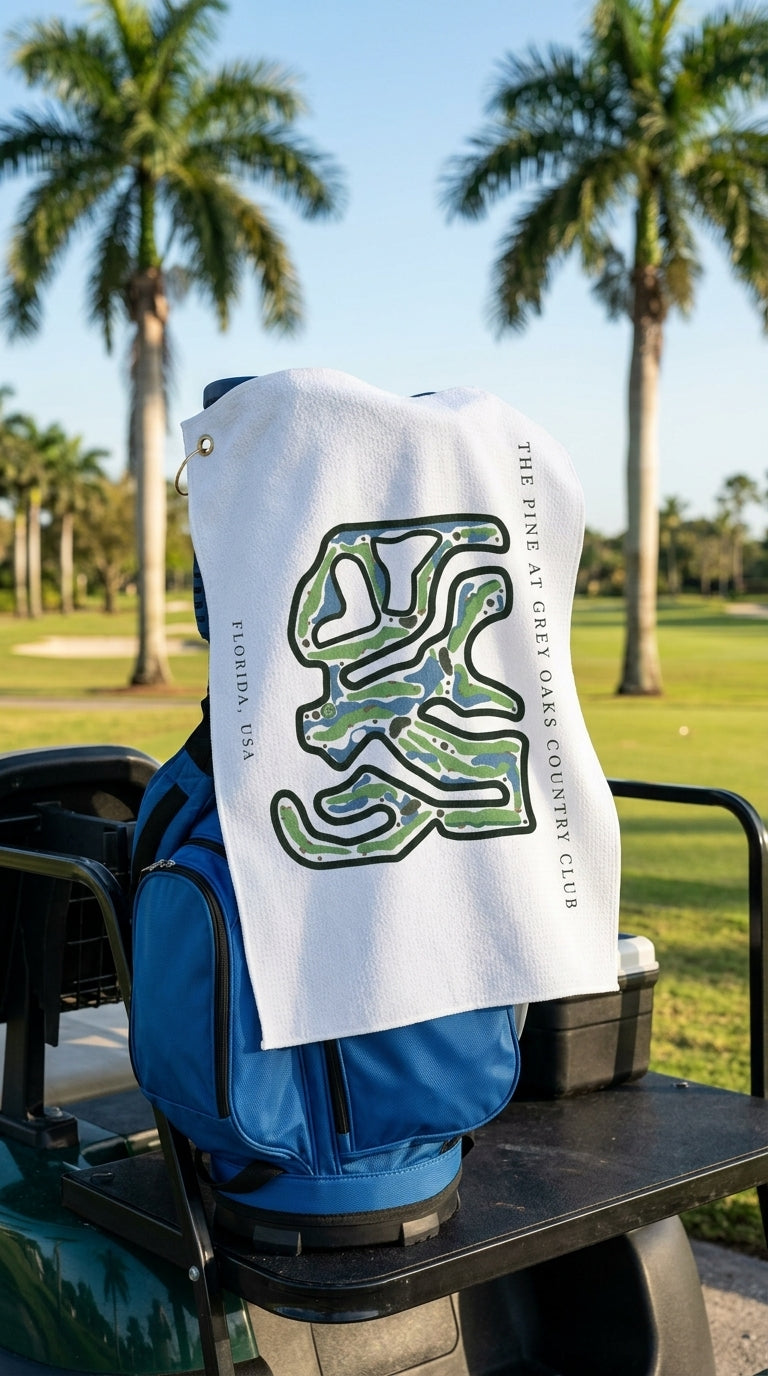 The Pine at Grey Oaks Country Club Golf Course Prints, Florida | Golf Course Print Towels | Golf Course Microfiber