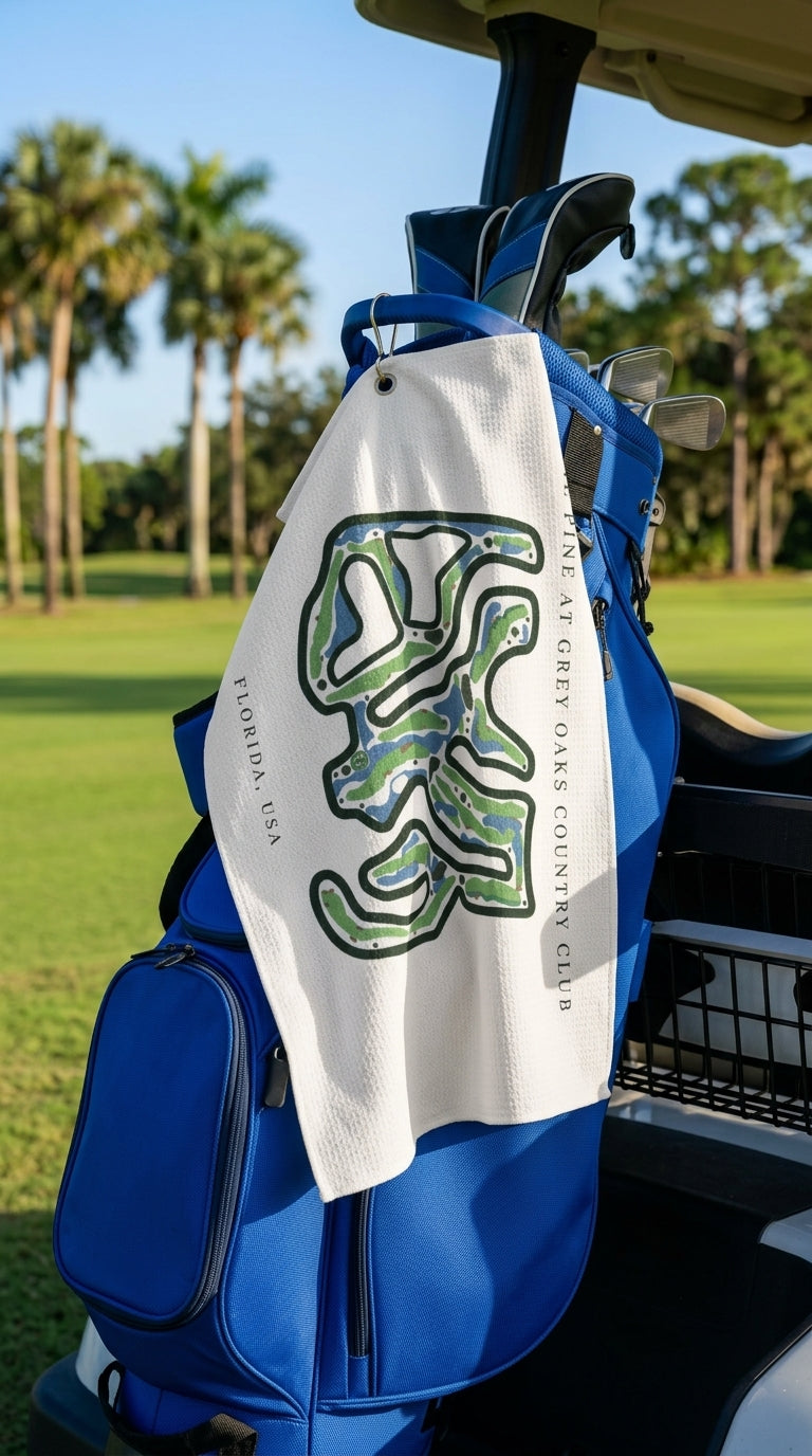 The Pine at Grey Oaks Country Club Golf Course Prints, Florida | Golf Course Print Towels | Golf Course Microfiber